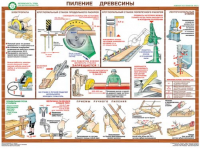 Комплект плакатов "Безопасность труда при деревообработке" - fgospostavki.ru - Касимов