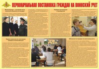 Плакат "Первоначальная постановка граждан на воинский учет" - fgospostavki.ru - Касимов