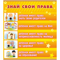 Стенд "Знай свои права" - fgospostavki.ru - Касимов
