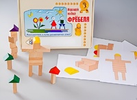 Игровой набор Фребеля "Конструктор деревянный без соединений-3" (Серия "Эксперимент") - fgospostavki.ru - Касимов