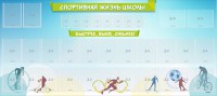 Стенд "Спортивная жизнь школы" - fgospostavki.ru - Касимов