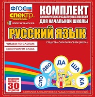 Динамические раздаточные пособия. Русский язык (веера). Читаем по слогам (слоги из двух букв). Конструируем слова (слоги из двух и трех букв). - fgospostavki.ru - Касимов