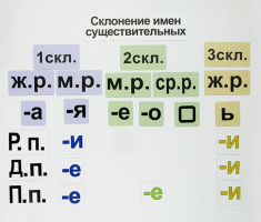 Набор магнитных карточек "Склонение имен существительных" - fgospostavki.ru - Касимов