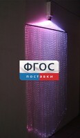 Фибероптическая занавесь (150 волокон) с интерактивным источником света - fgospostavki.ru - Касимов