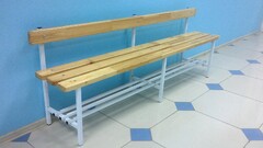 Скамья для раздевалок со спинкой (1,5 метра) - fgospostavki.ru - Касимов