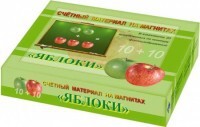Счетный материал на магнитах "Яблоки" - fgospostavki.ru - Касимов