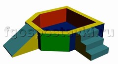 Сухой бассейн "Крепость" 1,5х1,2 метра - fgospostavki.ru - Касимов