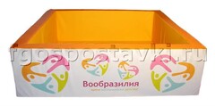 Сухой бассейн "Вообразилия" квадратный с шелкографией - fgospostavki.ru - Касимов