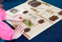 Тактильно-развивающая панель “Замочки” - fgospostavki.ru - Касимов