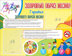 Стенд "Здоровый образ жизни" - fgospostavki.ru - Касимов