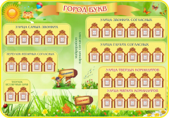 Стенд "Город букв" - fgospostavki.ru - Касимов