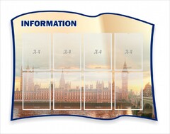 Стенд резной "Информация" Вариант 9 - fgospostavki.ru - Касимов