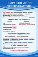 Стенд "Правописание деепричастий" - fgospostavki.ru - Касимов