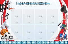 Стенд "Спортивная жизнь" Вариант 1 - fgospostavki.ru - Касимов