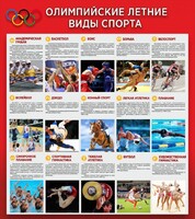 Стенд "Олимпийские летние виды спорта" - fgospostavki.ru - Касимов