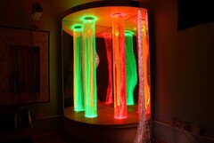 Сенсорный уголок большой с двумя колоннами, двусторонней подсветкой и фибероптическими нитями. VIP класс. - fgospostavki.ru - Касимов