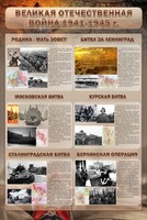 Стенд "Великая Отечественная война" (битвы) - fgospostavki.ru - Касимов