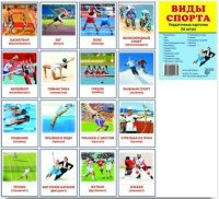 Раздаточные карточки "Виды спорта" - fgospostavki.ru - Касимов