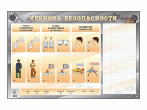 Электрифицированный стенд "Техника безопасности" с маркерными полями - fgospostavki.ru - Касимов