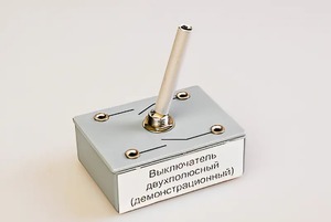 Выключатель двухполюсный (демонстрационный) - fgospostavki.ru - Касимов