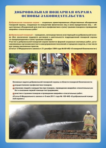 Комплект плакатов "Добровольная пожарная дружина" - fgospostavki.ru - Касимов