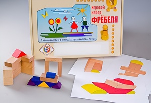 Игровой набор Фребеля "Конструктор деревянный без соединений-2" (Серия "Эксперимент") - fgospostavki.ru - Касимов
