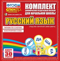 Динамические раздаточные пособия. Русский язык (веера). Читаем по слогам (слоги из двух букв). Конструируем слова (слоги из двух и трех букв). - fgospostavki.ru - Касимов