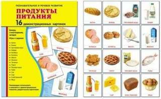 Демонстрационные карточки "Продукты питания" - fgospostavki.ru - Касимов