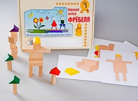 Игровой набор Фребеля "Конструктор деревянный без соединений-3" (Серия "Эксперимент") - fgospostavki.ru - Касимов
