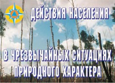 Комплект плакатов "Действия населения в ЧС природного характера" - fgospostavki.ru - Касимов