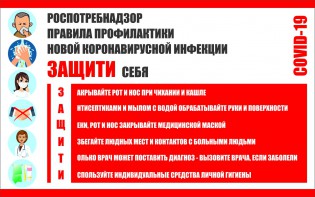 Плакат "Правила профилактики коронавируса" - fgospostavki.ru - Касимов