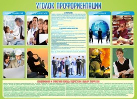 Стенд "Уголок профориентации" - fgospostavki.ru - Касимов