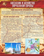 Стенд "Населения и хозяйство Зарубежной Европы" - fgospostavki.ru - Касимов